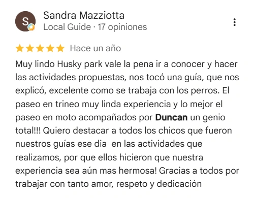 Review screenshot: Sandra Mazziotta